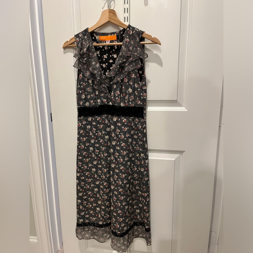 Cynthia Steffe Black Floral Dress